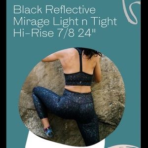 ZYIA Light N Tight Reflective Mirage Leggings Size 4